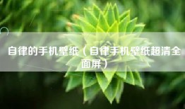 自律的手机壁纸（自律手机壁纸超清全面屏）