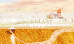 深入解析：百度为何稳居中国搜索引擎霸主地位