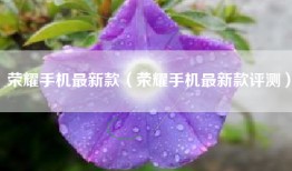 荣耀手机最新款（荣耀手机最新款评测）
