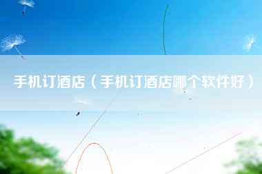 手机订酒店（手机订酒店哪个软件好）