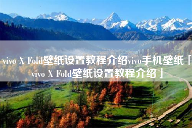 vivo X Fold壁纸设置教程介绍vivo手机壁纸「vivo X Fold壁纸设置教程介绍」