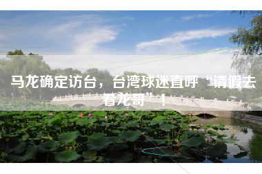 马龙确定访台，台湾球迷直呼“请假去看龙哥”！