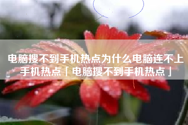 电脑搜不到手机热点为什么电脑连不上手机热点「电脑搜不到手机热点」